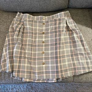 Torrid plaid mini shirt size 1 (14/16)